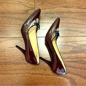 Burgundy Heels, size 8.5, Audrey Brooke